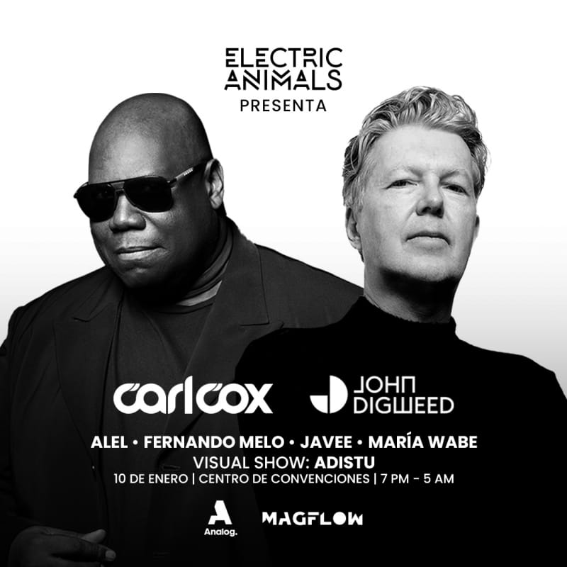 Costa Rica Centro de Convenciones | Electric Animals presenta Carl Cox y John Digweed